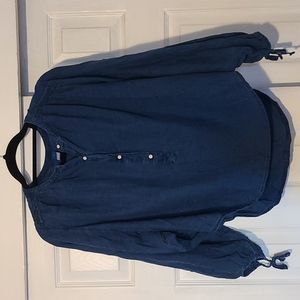 Old Navy blouse, mid length tie sleeves, size medium